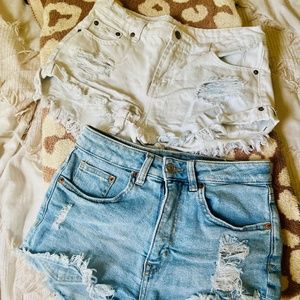 Denim shorts